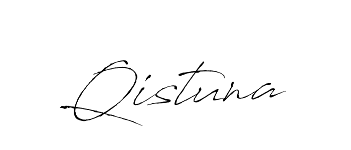 How to make Qistuna signature? Antro_Vectra is a professional autograph style. Create handwritten signature for Qistuna name. Qistuna signature style 6 images and pictures png