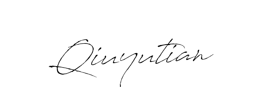 Make a beautiful signature design for name Qiuyutian. With this signature (Antro_Vectra) style, you can create a handwritten signature for free. Qiuyutian signature style 6 images and pictures png