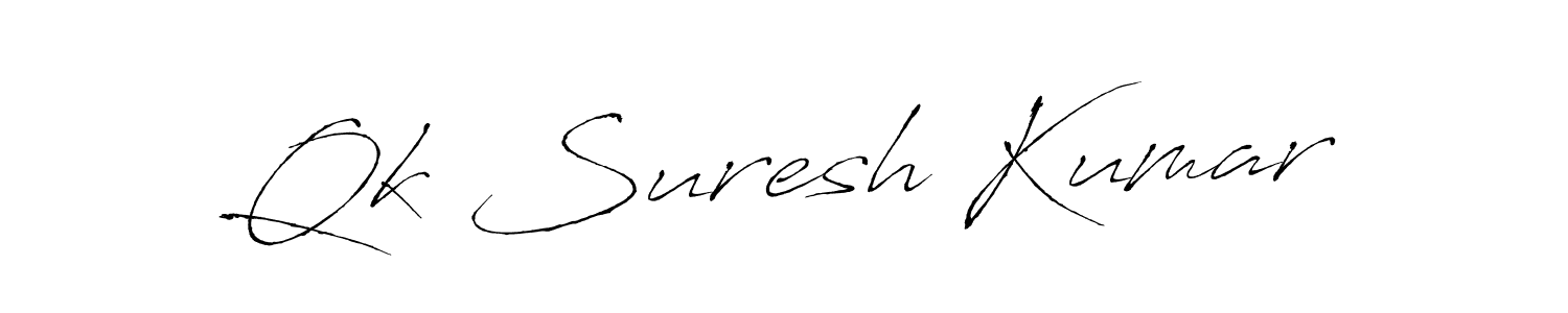 Also we have Qk Suresh Kumar name is the best signature style. Create professional handwritten signature collection using Antro_Vectra autograph style. Qk Suresh Kumar signature style 6 images and pictures png