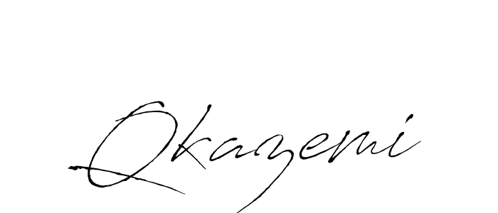 How to make Qkazemi signature? Antro_Vectra is a professional autograph style. Create handwritten signature for Qkazemi name. Qkazemi signature style 6 images and pictures png