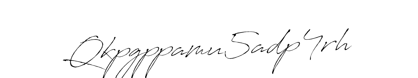 How to make Qkpgppamu5adp4rh name signature. Use Antro_Vectra style for creating short signs online. This is the latest handwritten sign. Qkpgppamu5adp4rh signature style 6 images and pictures png