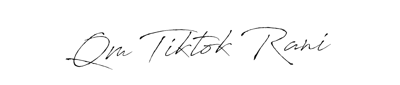 if you are searching for the best signature style for your name Qm Tiktok Rani. so please give up your signature search. here we have designed multiple signature styles  using Antro_Vectra. Qm Tiktok Rani signature style 6 images and pictures png