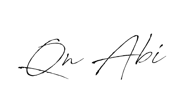 How to make Qn Abi name signature. Use Antro_Vectra style for creating short signs online. This is the latest handwritten sign. Qn Abi signature style 6 images and pictures png