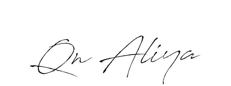 The best way (Antro_Vectra) to make a short signature is to pick only two or three words in your name. The name Qn Aliya include a total of six letters. For converting this name. Qn Aliya signature style 6 images and pictures png