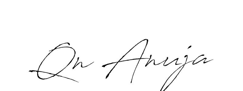 Create a beautiful signature design for name Qn Anuja. With this signature (Antro_Vectra) fonts, you can make a handwritten signature for free. Qn Anuja signature style 6 images and pictures png