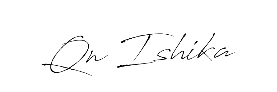 Qn Ishika stylish signature style. Best Handwritten Sign (Antro_Vectra) for my name. Handwritten Signature Collection Ideas for my name Qn Ishika. Qn Ishika signature style 6 images and pictures png