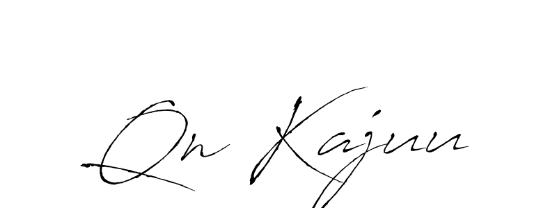 Create a beautiful signature design for name Qn Kajuu. With this signature (Antro_Vectra) fonts, you can make a handwritten signature for free. Qn Kajuu signature style 6 images and pictures png
