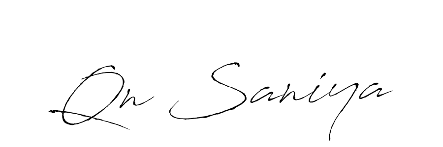 Also we have Qn Saniya name is the best signature style. Create professional handwritten signature collection using Antro_Vectra autograph style. Qn Saniya signature style 6 images and pictures png