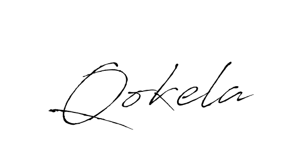 You should practise on your own different ways (Antro_Vectra) to write your name (Qokela) in signature. don't let someone else do it for you. Qokela signature style 6 images and pictures png