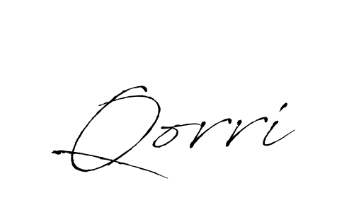 Design your own signature with our free online signature maker. With this signature software, you can create a handwritten (Antro_Vectra) signature for name Qorri. Qorri signature style 6 images and pictures png