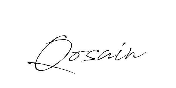 Also we have Qosain name is the best signature style. Create professional handwritten signature collection using Antro_Vectra autograph style. Qosain signature style 6 images and pictures png