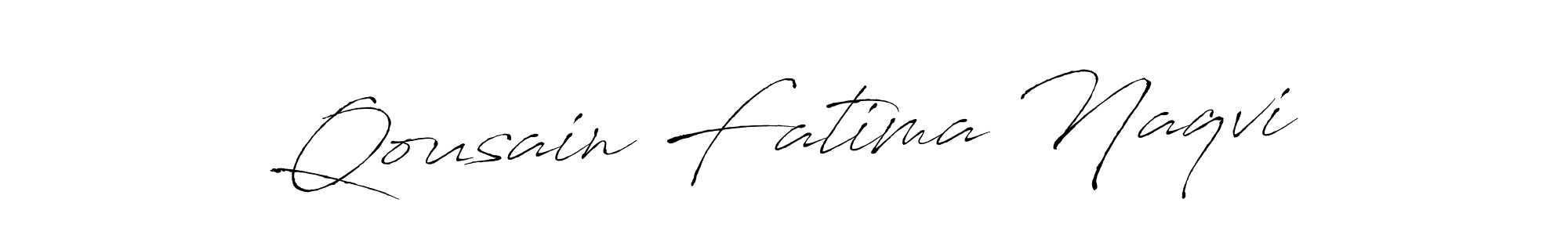 Make a beautiful signature design for name Qousain Fatima Naqvi. Use this online signature maker to create a handwritten signature for free. Qousain Fatima Naqvi signature style 6 images and pictures png