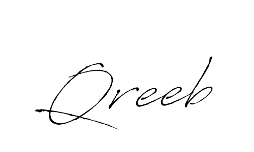 You should practise on your own different ways (Antro_Vectra) to write your name (Qreeb) in signature. don't let someone else do it for you. Qreeb signature style 6 images and pictures png