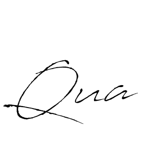 Design your own signature with our free online signature maker. With this signature software, you can create a handwritten (Antro_Vectra) signature for name Qua. Qua signature style 6 images and pictures png