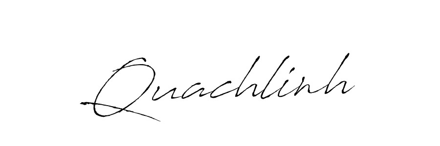 How to make Quachlinh signature? Antro_Vectra is a professional autograph style. Create handwritten signature for Quachlinh name. Quachlinh signature style 6 images and pictures png