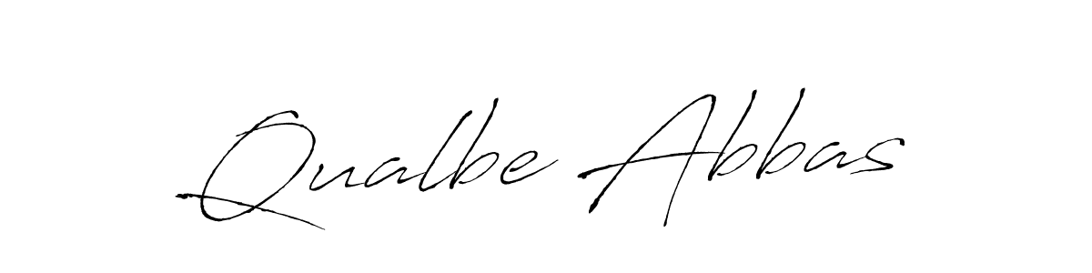 Also we have Qualbe Abbas name is the best signature style. Create professional handwritten signature collection using Antro_Vectra autograph style. Qualbe Abbas signature style 6 images and pictures png