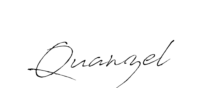 Design your own signature with our free online signature maker. With this signature software, you can create a handwritten (Antro_Vectra) signature for name Quanzel. Quanzel signature style 6 images and pictures png