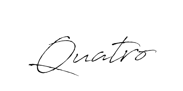 Use a signature maker to create a handwritten signature online. With this signature software, you can design (Antro_Vectra) your own signature for name Quatro. Quatro signature style 6 images and pictures png