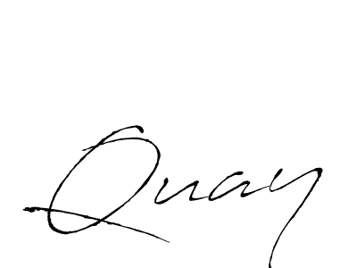 Make a beautiful signature design for name Quay. With this signature (Antro_Vectra) style, you can create a handwritten signature for free. Quay signature style 6 images and pictures png