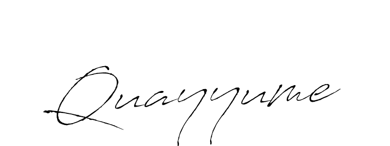 Also You can easily find your signature by using the search form. We will create Quayyume name handwritten signature images for you free of cost using Antro_Vectra sign style. Quayyume signature style 6 images and pictures png