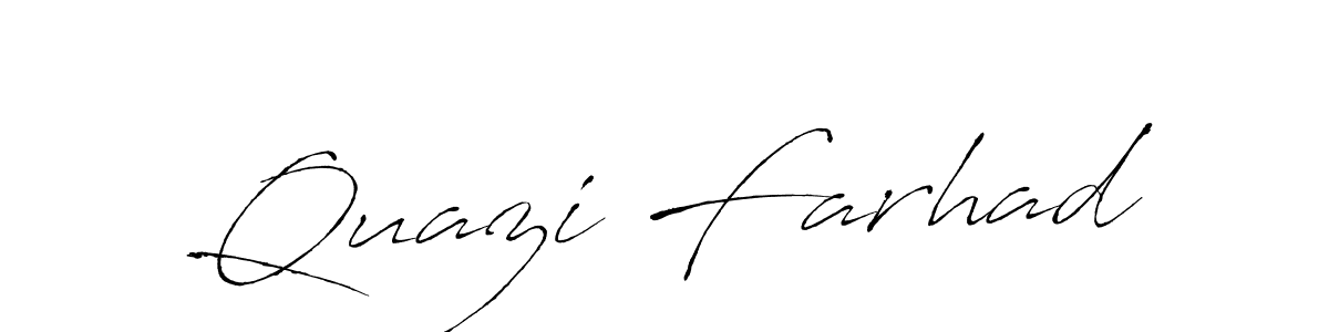 Make a short Quazi Farhad signature style. Manage your documents anywhere anytime using Antro_Vectra. Create and add eSignatures, submit forms, share and send files easily. Quazi Farhad signature style 6 images and pictures png