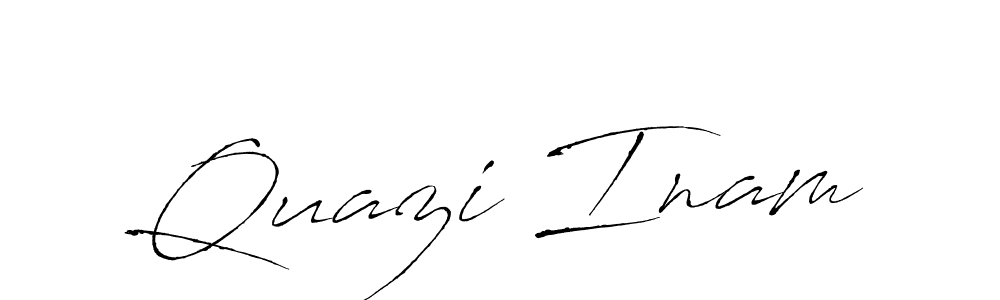 Design your own signature with our free online signature maker. With this signature software, you can create a handwritten (Antro_Vectra) signature for name Quazi Inam. Quazi Inam signature style 6 images and pictures png