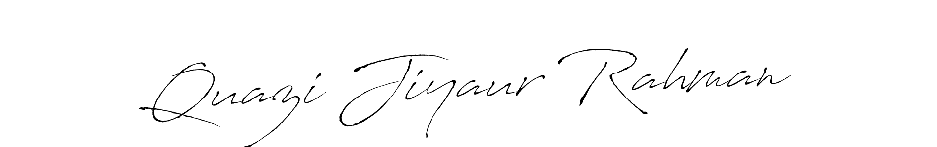 Make a beautiful signature design for name Quazi Jiyaur Rahman. With this signature (Antro_Vectra) style, you can create a handwritten signature for free. Quazi Jiyaur Rahman signature style 6 images and pictures png