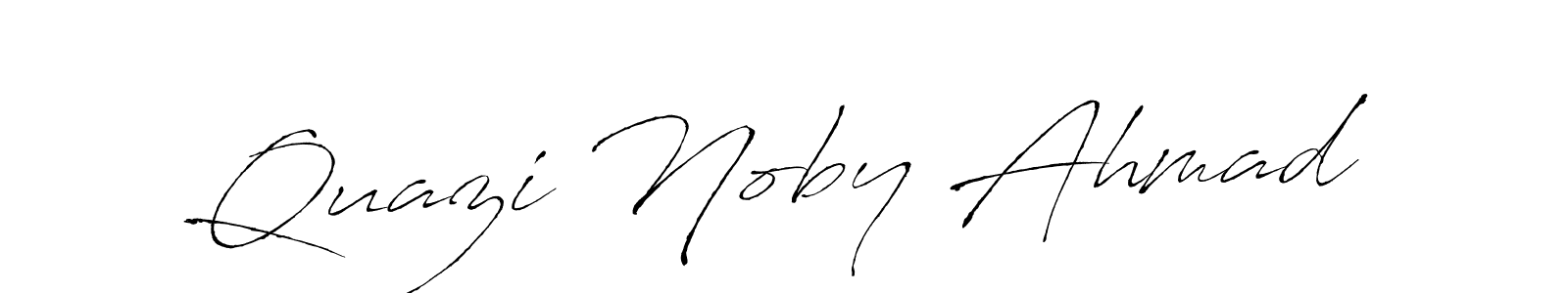 Design your own signature with our free online signature maker. With this signature software, you can create a handwritten (Antro_Vectra) signature for name Quazi Noby Ahmad. Quazi Noby Ahmad signature style 6 images and pictures png