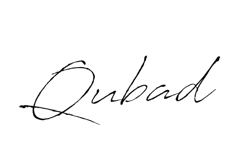 Qubad stylish signature style. Best Handwritten Sign (Antro_Vectra) for my name. Handwritten Signature Collection Ideas for my name Qubad. Qubad signature style 6 images and pictures png