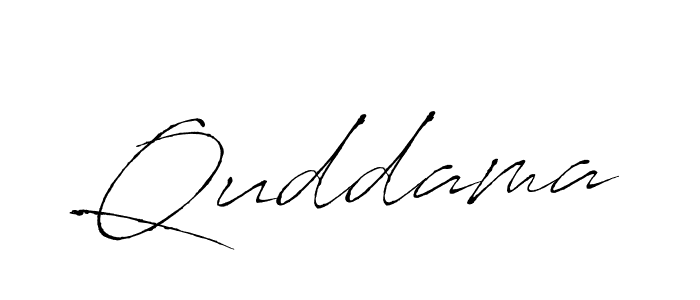 How to make Quddama signature? Antro_Vectra is a professional autograph style. Create handwritten signature for Quddama name. Quddama signature style 6 images and pictures png