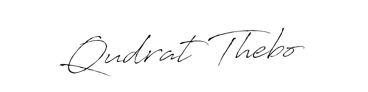 Design your own signature with our free online signature maker. With this signature software, you can create a handwritten (Antro_Vectra) signature for name Qudrat Thebo. Qudrat Thebo signature style 6 images and pictures png