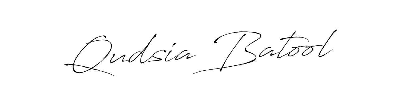 Use a signature maker to create a handwritten signature online. With this signature software, you can design (Antro_Vectra) your own signature for name Qudsia Batool. Qudsia Batool signature style 6 images and pictures png