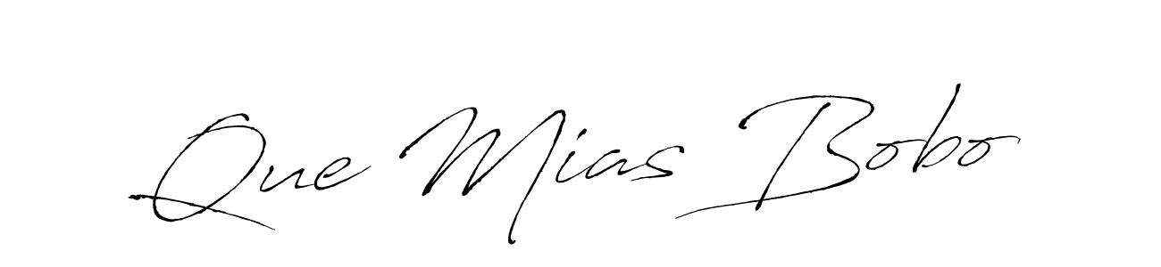 Use a signature maker to create a handwritten signature online. With this signature software, you can design (Antro_Vectra) your own signature for name Que Mias Bobo. Que Mias Bobo signature style 6 images and pictures png