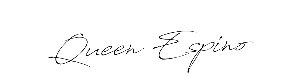 Queen Espino stylish signature style. Best Handwritten Sign (Antro_Vectra) for my name. Handwritten Signature Collection Ideas for my name Queen Espino. Queen Espino signature style 6 images and pictures png