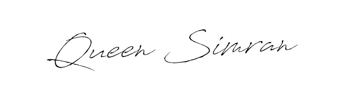 Make a beautiful signature design for name Queen Simran. Use this online signature maker to create a handwritten signature for free. Queen Simran signature style 6 images and pictures png