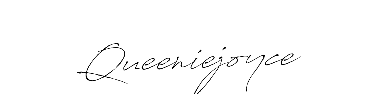 Make a beautiful signature design for name Queeniejoyce. With this signature (Antro_Vectra) style, you can create a handwritten signature for free. Queeniejoyce signature style 6 images and pictures png