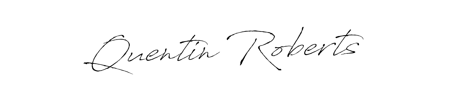 Quentin Roberts stylish signature style. Best Handwritten Sign (Antro_Vectra) for my name. Handwritten Signature Collection Ideas for my name Quentin Roberts. Quentin Roberts signature style 6 images and pictures png