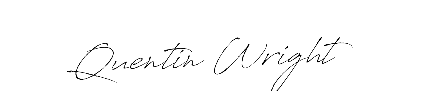 You should practise on your own different ways (Antro_Vectra) to write your name (Quentin Wright) in signature. don't let someone else do it for you. Quentin Wright signature style 6 images and pictures png