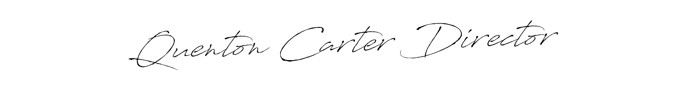 Quenton Carter Director stylish signature style. Best Handwritten Sign (Antro_Vectra) for my name. Handwritten Signature Collection Ideas for my name Quenton Carter Director. Quenton Carter Director signature style 6 images and pictures png
