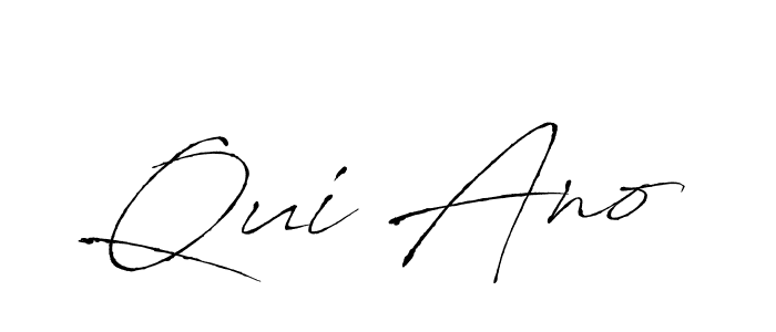 You should practise on your own different ways (Antro_Vectra) to write your name (Qui Ano) in signature. don't let someone else do it for you. Qui Ano signature style 6 images and pictures png