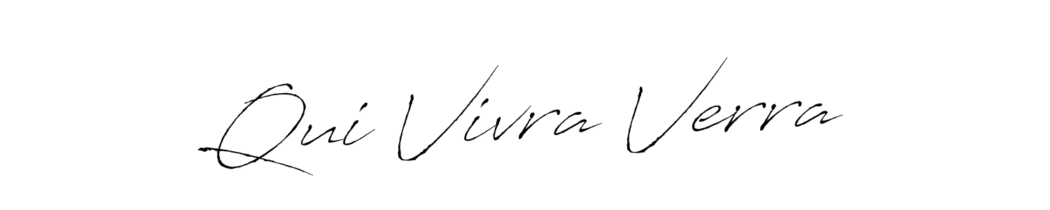 Similarly Antro_Vectra is the best handwritten signature design. Signature creator online .You can use it as an online autograph creator for name Qui Vivra Verra. Qui Vivra Verra signature style 6 images and pictures png