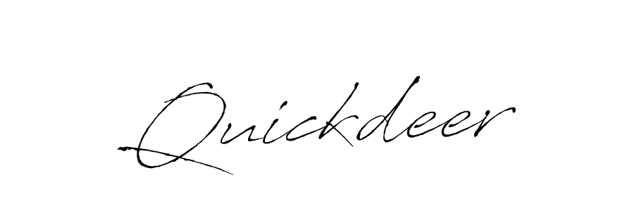 Antro_Vectra is a professional signature style that is perfect for those who want to add a touch of class to their signature. It is also a great choice for those who want to make their signature more unique. Get Quickdeer name to fancy signature for free. Quickdeer signature style 6 images and pictures png