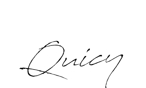 Make a beautiful signature design for name Quicy. With this signature (Antro_Vectra) style, you can create a handwritten signature for free. Quicy signature style 6 images and pictures png