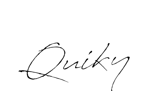 Also we have Quiky name is the best signature style. Create professional handwritten signature collection using Antro_Vectra autograph style. Quiky signature style 6 images and pictures png