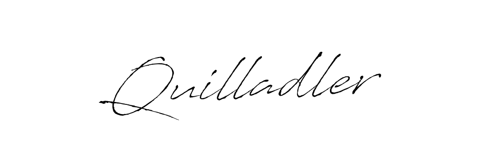 The best way (Antro_Vectra) to make a short signature is to pick only two or three words in your name. The name Quilladler include a total of six letters. For converting this name. Quilladler signature style 6 images and pictures png