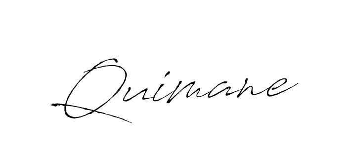 Quimane stylish signature style. Best Handwritten Sign (Antro_Vectra) for my name. Handwritten Signature Collection Ideas for my name Quimane. Quimane signature style 6 images and pictures png