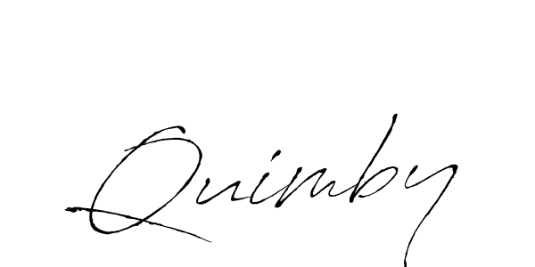 Use a signature maker to create a handwritten signature online. With this signature software, you can design (Antro_Vectra) your own signature for name Quimby. Quimby signature style 6 images and pictures png