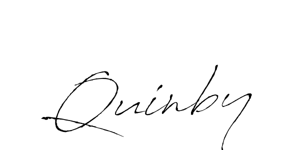 How to make Quinby signature? Antro_Vectra is a professional autograph style. Create handwritten signature for Quinby name. Quinby signature style 6 images and pictures png