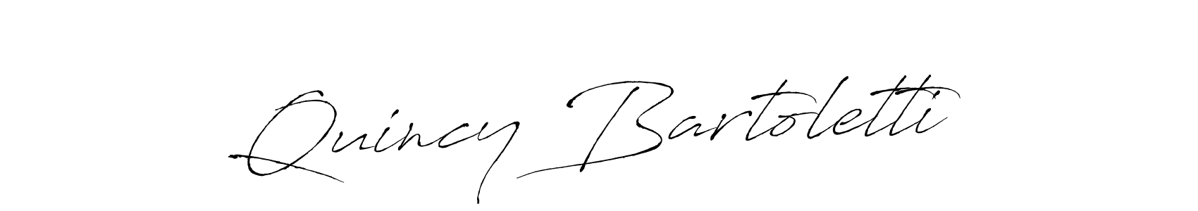 Antro_Vectra is a professional signature style that is perfect for those who want to add a touch of class to their signature. It is also a great choice for those who want to make their signature more unique. Get Quincy Bartoletti name to fancy signature for free. Quincy Bartoletti signature style 6 images and pictures png