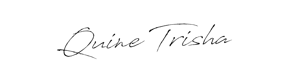 Also we have Quine Trisha name is the best signature style. Create professional handwritten signature collection using Antro_Vectra autograph style. Quine Trisha signature style 6 images and pictures png